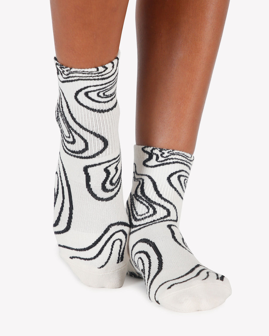 Pointe Studio Wyatt Grip Full Foot Sock - Womens - Mediterranean
